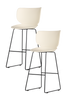 Hana Bar Stool Un-Upholstered - Set of 2 by Moooi