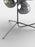 Polished nickel Melt Floor Chandelier by Tom Dixon with a modern, sculptural lighting design and polycarbonate diffuser.