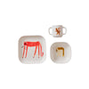 Moira Tableware Set - Strawberry Cat - Offwhite by OYOY MINI