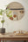 OYOY Mun wall mirror with natural wooden frame, minimalist accessories decor for modern interiors.
