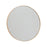 OYOY Mun wall mirror with natural wood frame, modern accessories piece, mounted on a wall in a stylish interior setting.