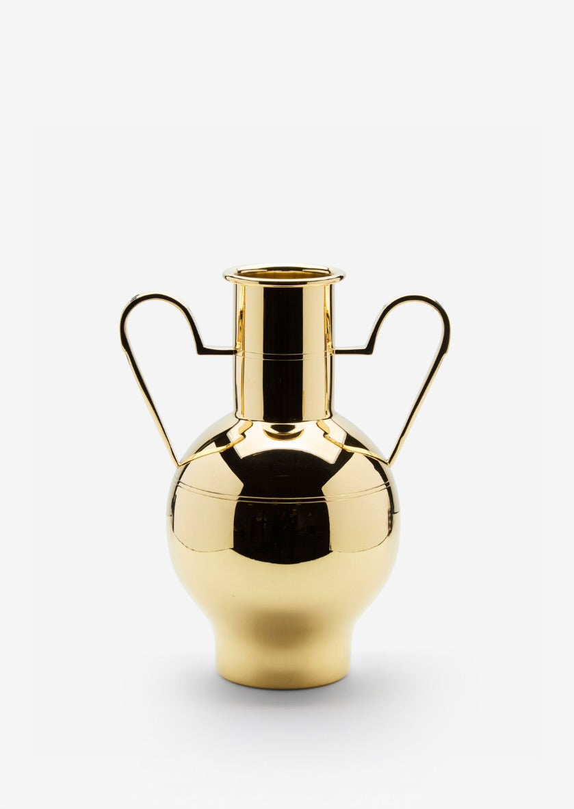 Skultuna Grace Vase, a stylish accessories decor piece with sleek design and metallic finish, displayed in a modern setting.