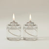 Set of two Rig-Tig Hygge Hurricane vegetable candle refills, decorative accessories for cozy lighting and ambiance.