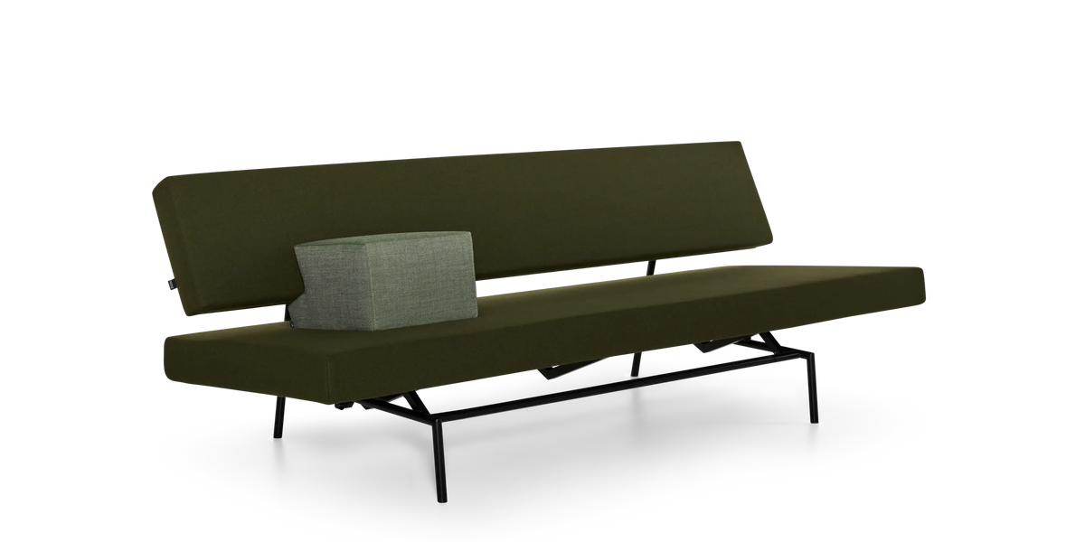 Pastoe BR02 sofa bed in seating style, featuring a modern design with plush cushions and a sleek frame.