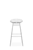 High wire bar stool by Pastoe, KM07 model, with a chrome frame and minimalist seating design.
