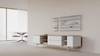 Walnut Landscape Cabinet by Pastoe, 200 cm storage unit with sleek modern design, shown in a contemporary living space.