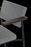 Dark brown oak armrest dining chair from Pastoe SE69 collection, showcasing sleek seating design with wooden accents.