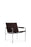 Dark brown leather SZ02 armchair by Pastoe with chrome frame, showcasing sleek seating design and modern craftsmanship.