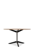Pastoe TE06 dining table with oak top and chrome legs, modern design for contemporary dining spaces