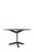 Pastoe TE06 dining table with black Fenix top and chrome legs, modern design, showcasing a sleek, rectangular table.