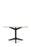 Pastoe TE06 dining table with black legs and a white Fenix finish, showcasing a sleek modern design and clean lines.
