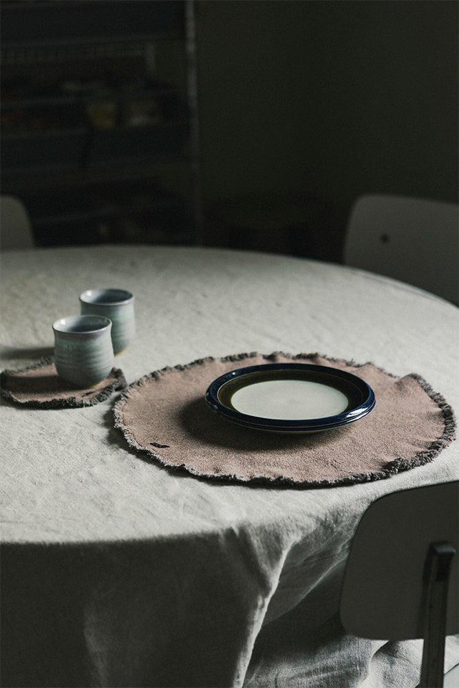 Stonewashed Placemats and Coasters (Set of 4) by Lorena Canals