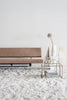 Tangled Side Table by Pastoe, beige upholstered table with intricate design, modern furniture piece for living room decor