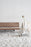 Tangled Side Table by Pastoe, beige upholstered table with intricate design, modern furniture piece for living room decor