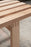 Close-up of the Pastoe BZ Bench showing beechwood frame and detailed craftsmanship in a seating design.