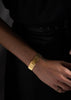 Ribbed Clasp Bangle - Gold Plated by Skultuna