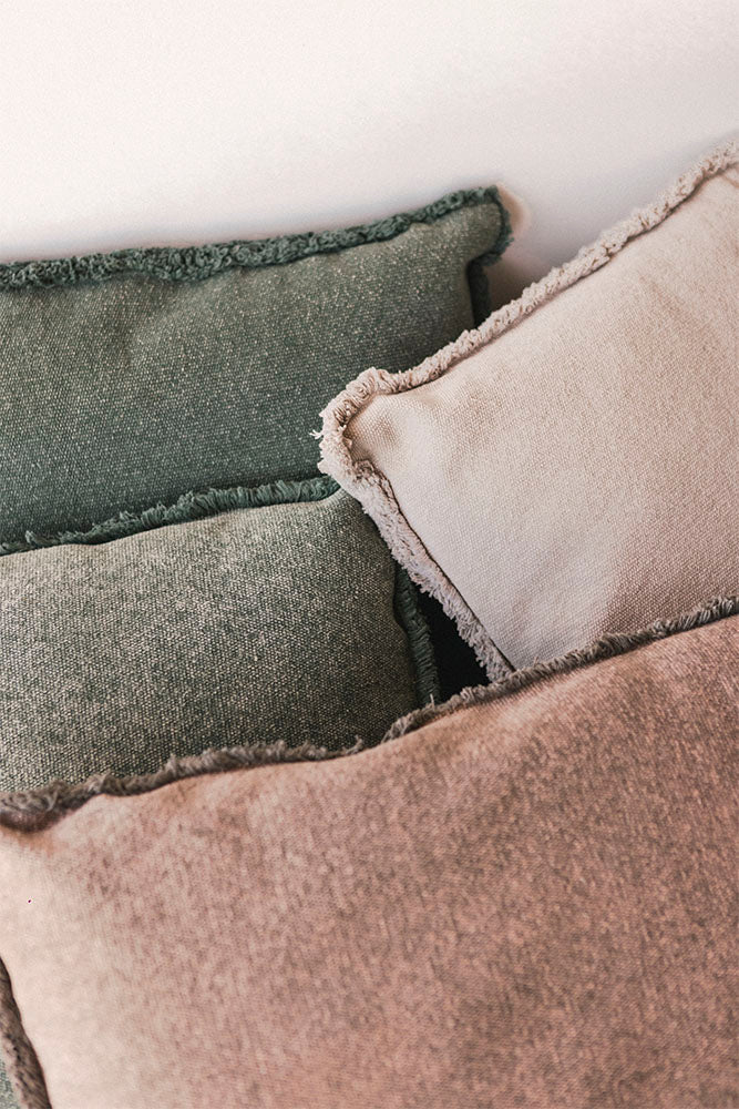 Stonewashed Square Cushion by Lorena Canals