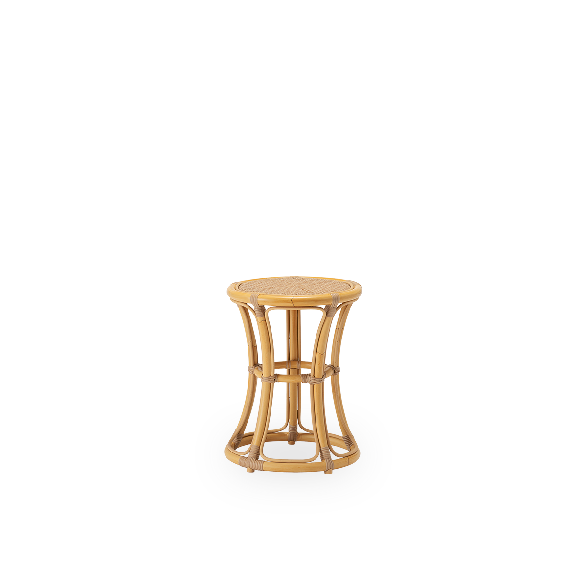 Sika Bella exterior stool with natural aluminum frame and artfibre seating, designed for outdoor seating and relaxation.