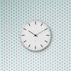 Arne Jacobsen City Hall Wall Clock, modern accessories with a sleek round design, black hour and minute hands on a white face.