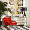 Channeled Goldfinger Lounge Chair by Jonathan Adler