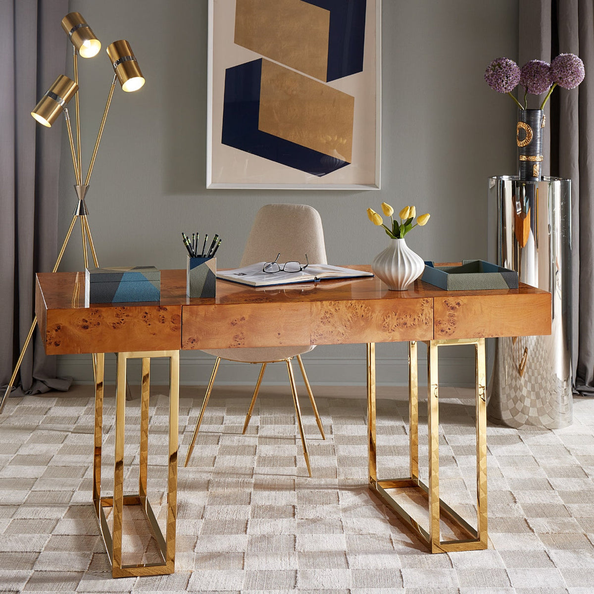 Caracas Task Tripod Floor Lamp by Jonathan Adler