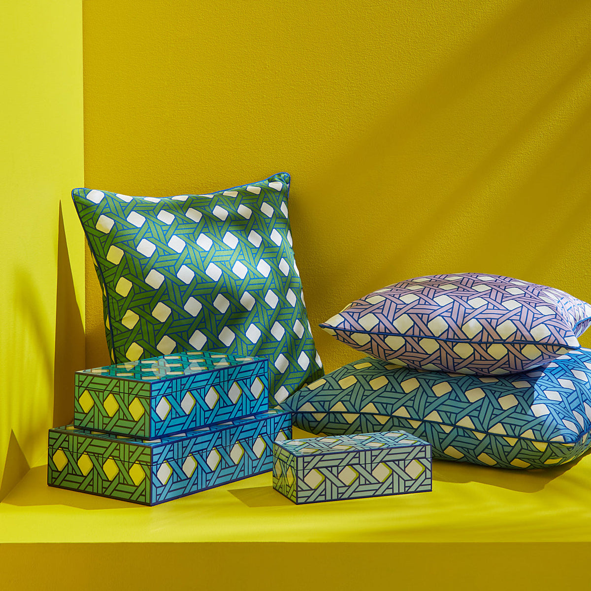 Basketweave Lacquer Box - Medium by Jonathan Adler