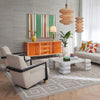 Circuit Marble Cocktail Table by Jonathan Adler