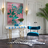 Zebra Flatweave Rug by Jonathan Adler