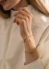 Chêne Raw Cuff - Gold Plated by Skultuna