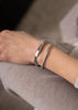 Chêne Raw Cuff - Silver Plated by Skultuna