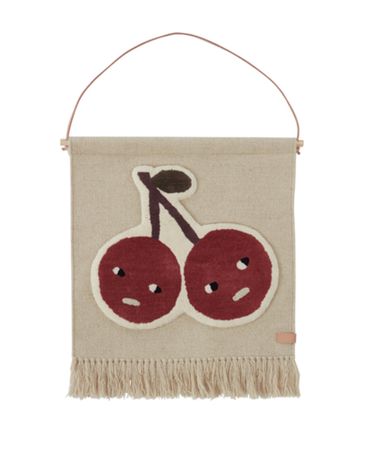 Cherry On Top Wall Rug by OYOY MINI