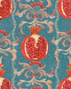 MELAGRANATA Stone Blue Wallpaper by Mindthegap