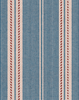 BERBER STRIPES Blue Wallpaper by Mindthegap