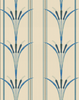 DANUBE STRIPE Blue Wallpaper by Mindthegap