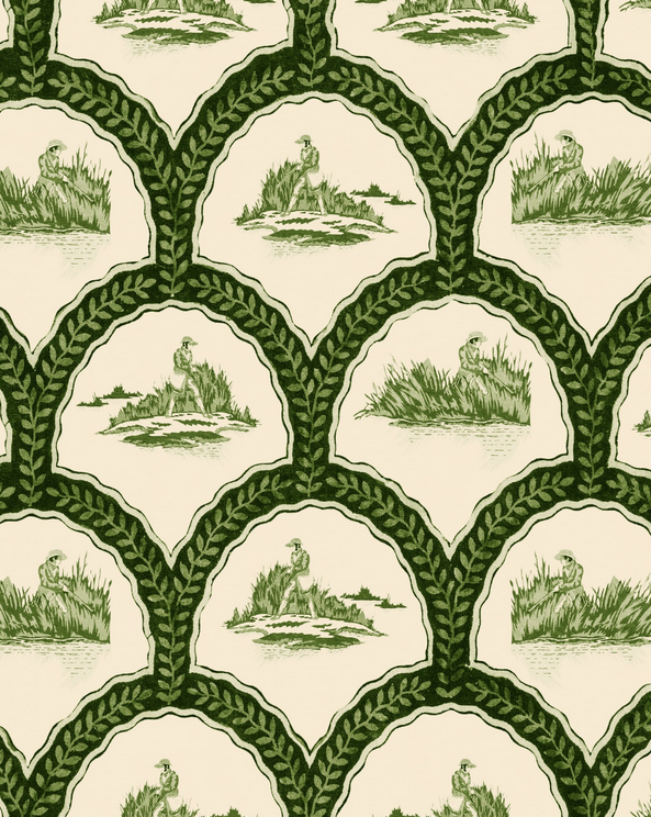 THE HUNTER Artichoke Wallpaper by Mindthegap