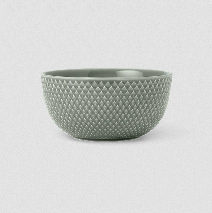 Lyngby Porcelaen Rhombe Earth Series accessories featuring geometric Rhombe pattern in earthy tones, elegant porcelain design.