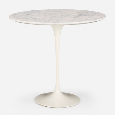 Eero Saarinen Vintage 1950s Tulip Oval Marble Side Table