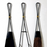 Mid Century Modern Vintage Jens Quistgaard Rare Fireplace Tool Set for Dansk in Iron and Brass Denmark 1960's