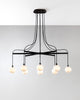 Drape Arm 8 Chandelier by SkLo