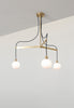 Drape Arm 3 Chandelier by SkLo