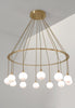 Drape Circle 12 Chandelier by SkLo