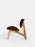 Tom Dixon Slab lounge chair with natural wood frame and brown Choko leather seating, modern and stylish seating furniture.
