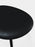 Black brushed oak Slab Ottoman by Tom Dixon with black leather seating, modern and sleek seating furniture.