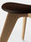 Brown leather Slab Ottoman by Tom Dixon, modern seating piece with sleek, minimalist design and sturdy construction.