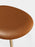 Natural brushed oak slab ottoman with cognac leather seating by Tom Dixon, modern and stylish seating furniture.