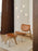 Tom Dixon Slab Ottoman with natural brushed oak base and cognac leather seating, modern and stylish seating furniture.
