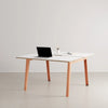 New Modern 2-seater Open-plan Office - White Plywood by Tiptoe