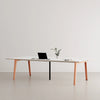 New Modern 4-seater Workbench - White Plywood by Tiptoe