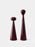 Tom Dixon Brew Mill accessory with tall, matte burgundy grinder for coffee or spices.