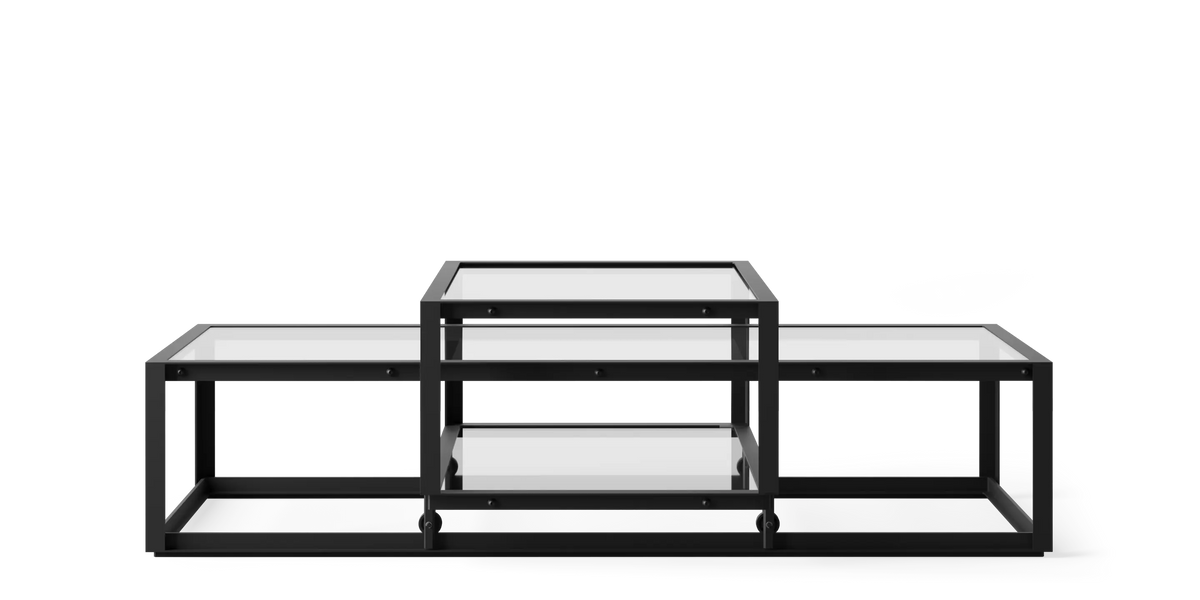 Tangled Coffee Table by Pastoe featuring a unique, intertwined wooden design and smooth surface in a modern living room setting.